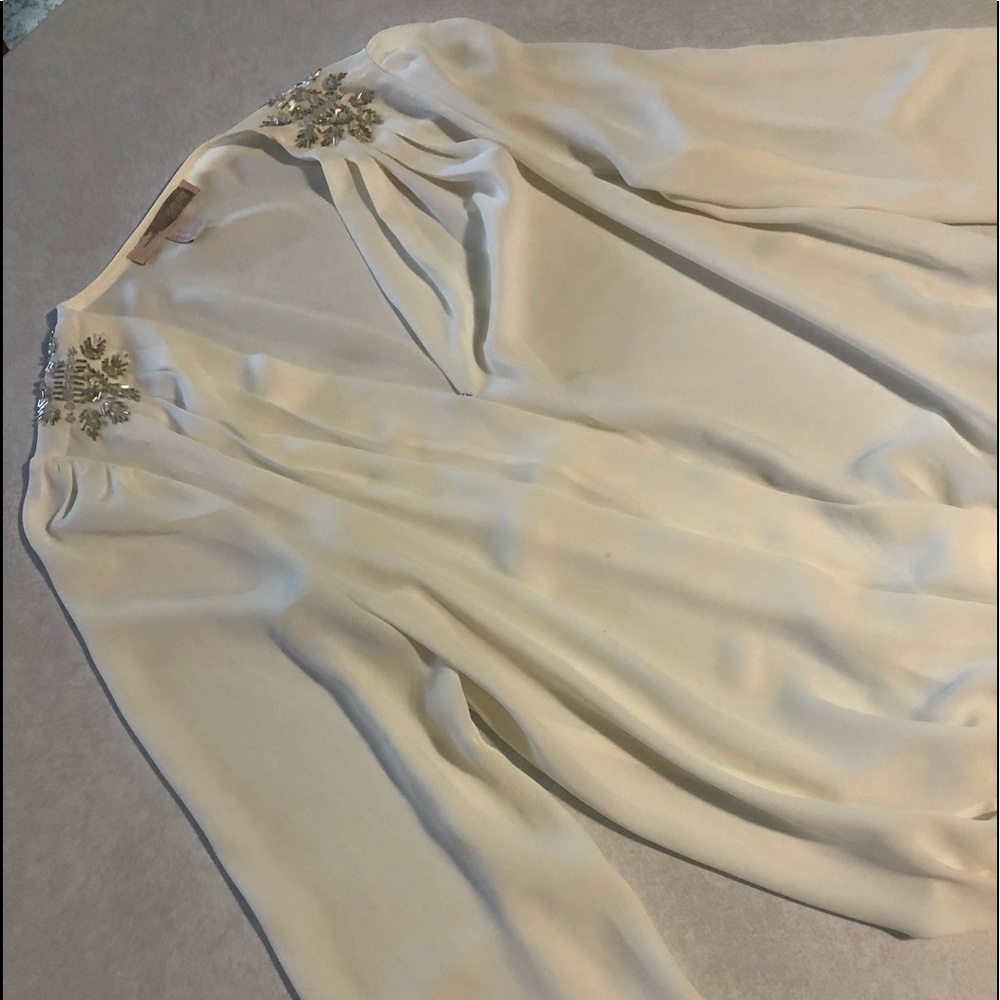 Sheer ivory shirt